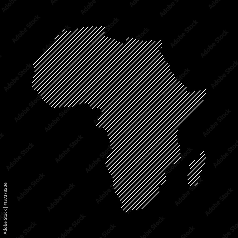 Map of africa. map concept. Abstract background. Vector illustration.