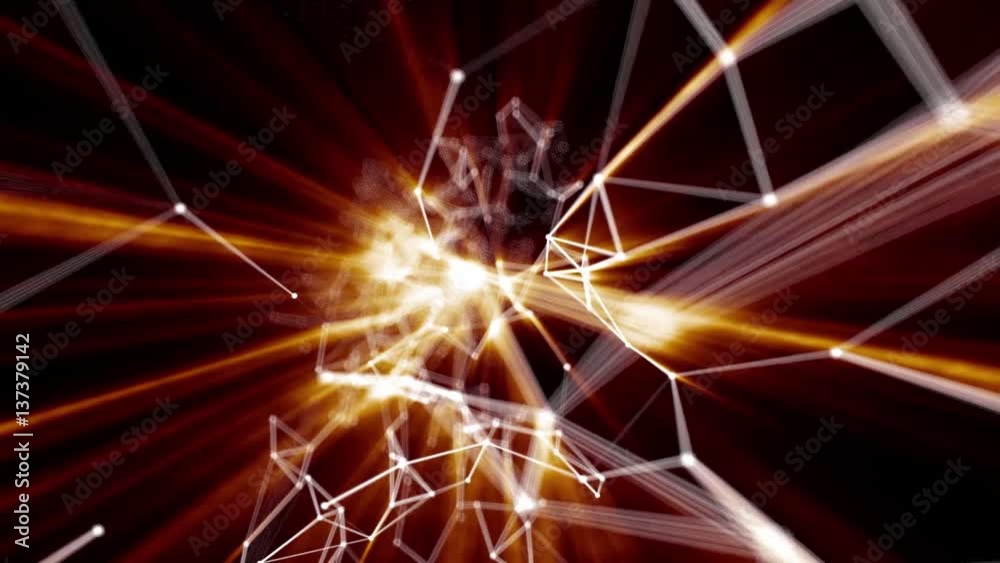 Plexus abstract technology and engineering background with original organic motion Plexus abstract technology and engineering background with original organic motion
