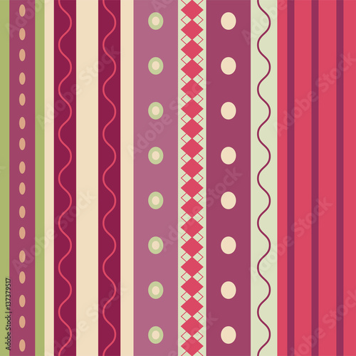 Bright Colorful seamless stripes pattern. 