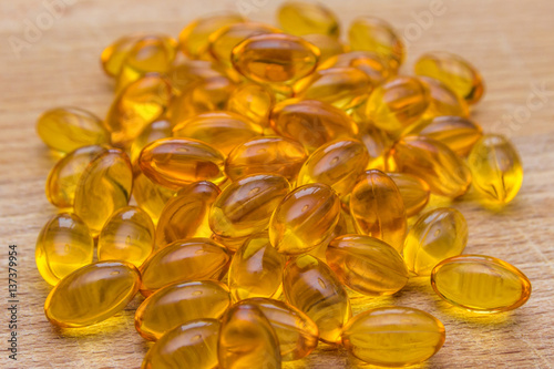 Fish oil tablets packed with omega 3