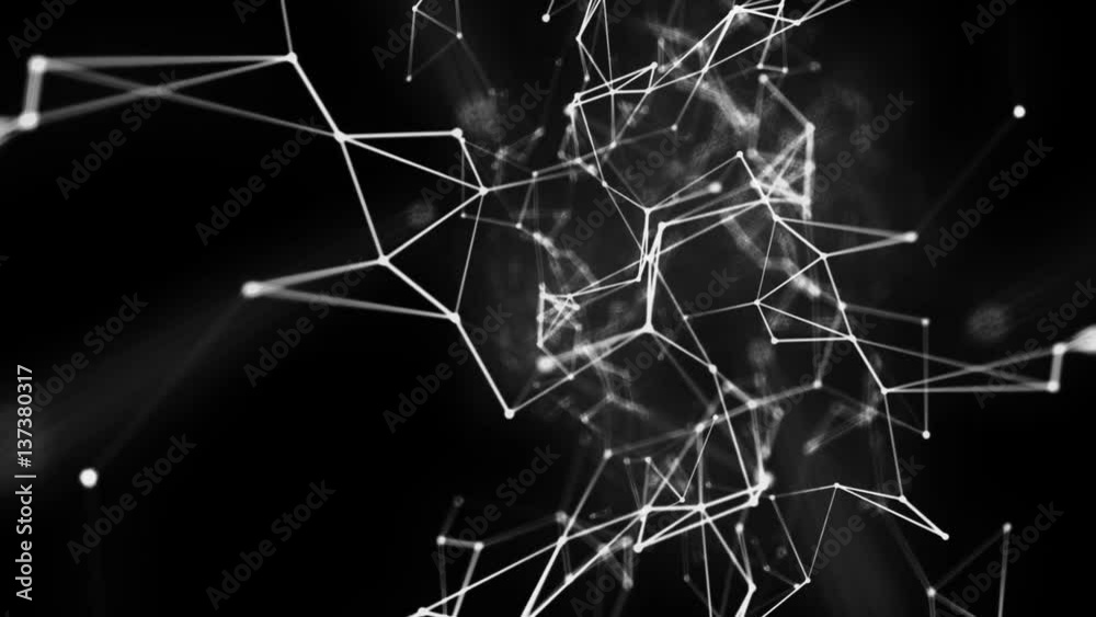 Plexus abstract technology and engineering background with original organic motion Plexus abstract technology and engineering background with original organic motion