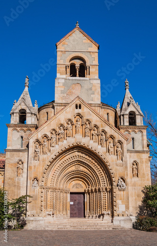 The Chapel of Jak in Vajdahunyad Castle is a functioning Catholic chuch, located in Budapest