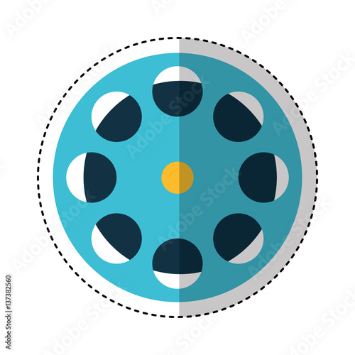 reel tape record isolated icon vector illustration design