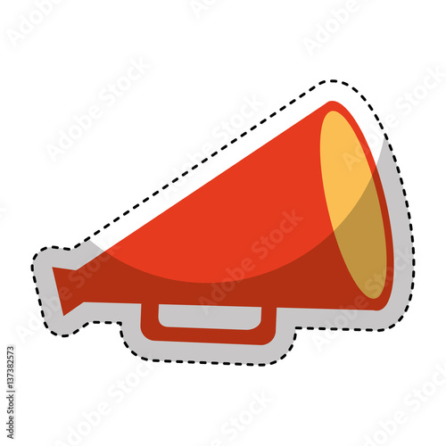 director cinema megaphone icon vector illustration design