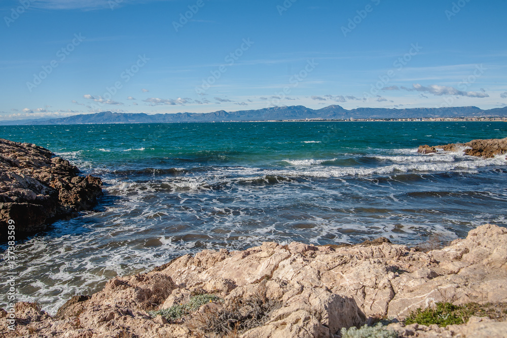 Sea coast in Salou Sea coast in Salou