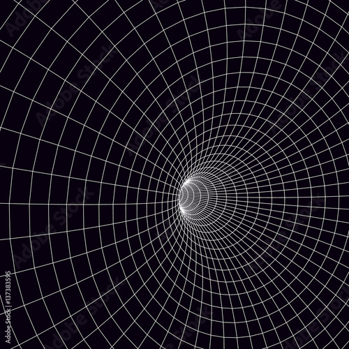 Fototapeta Naklejka Na Ścianę i Meble -  3d vector tunnel