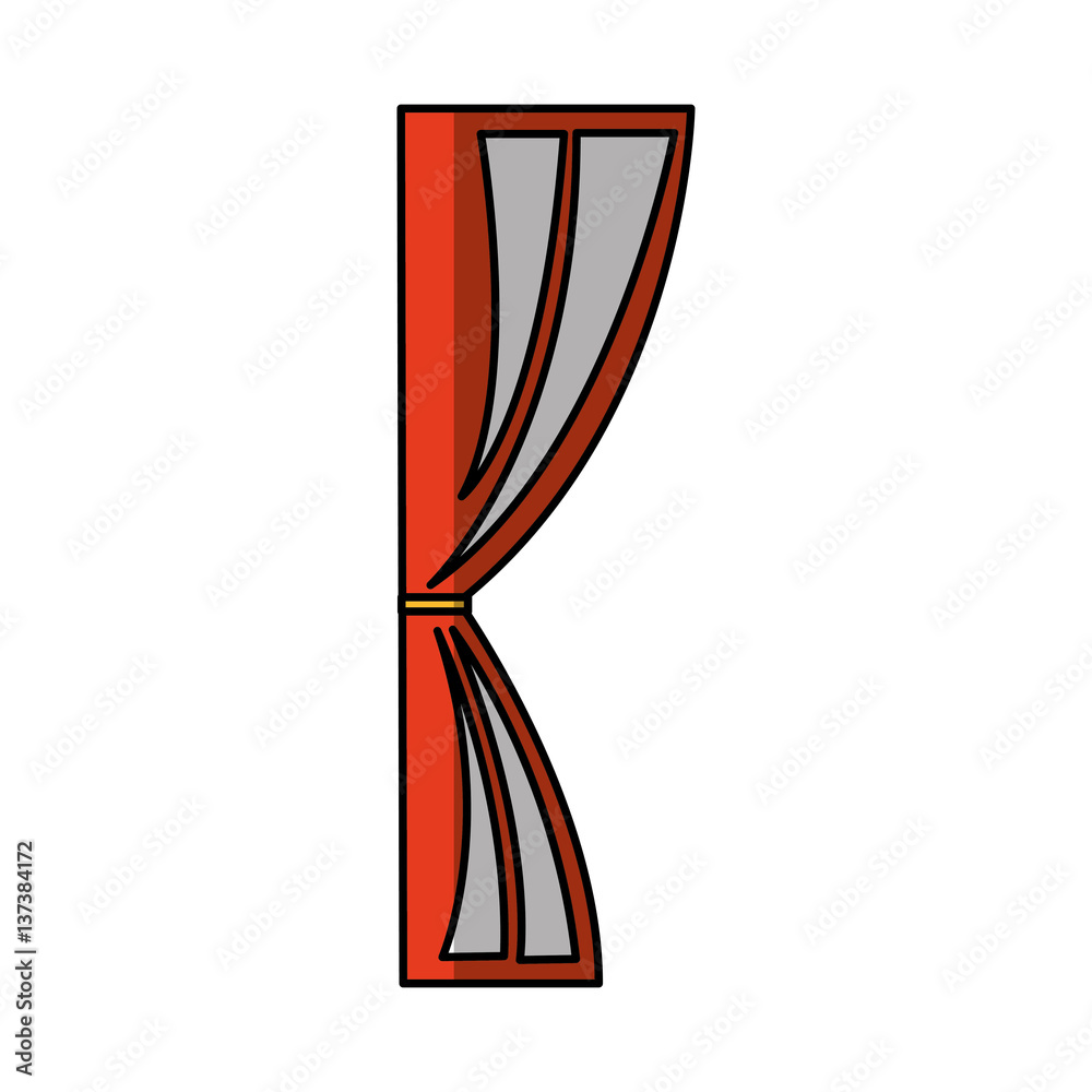 cinema courtain isolated icon vector illustration design