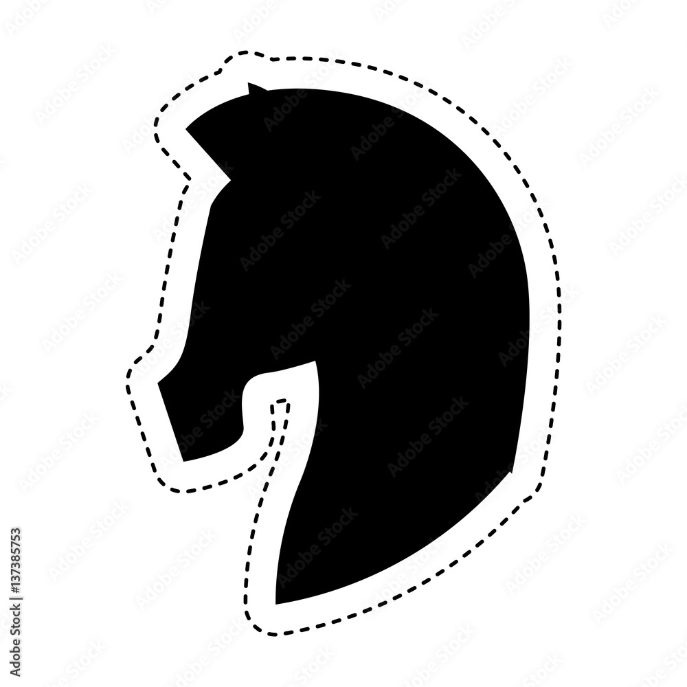horse silhouette isolated icon vector illustration design