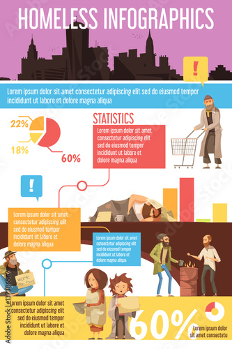 Homeless People Infographics