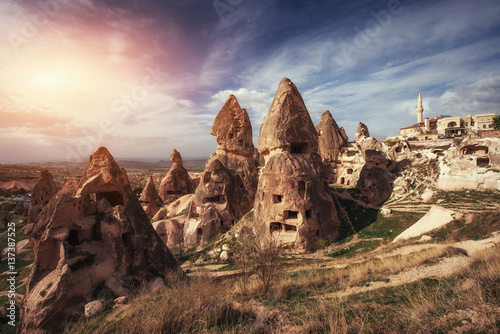 Review unique geological formations in Cappadocia, Turkey. Kappa