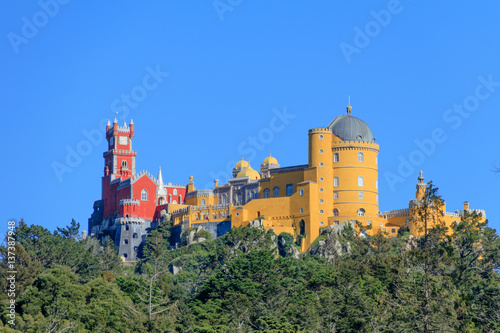 Vista do Palácio da Pena - Sintra, Lisboa, Portugal 