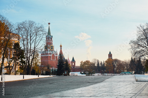 Moscow Kremlin, Russia. In winter.
