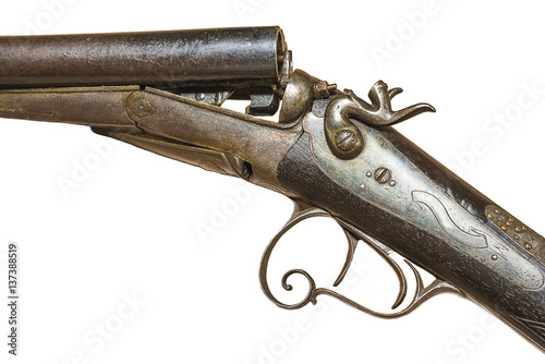 hunting gun isolated on a white background