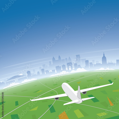 Atlanta Skyline Flight Destination