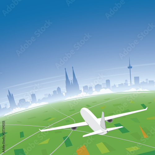 Cologne Skyline Flight Destination