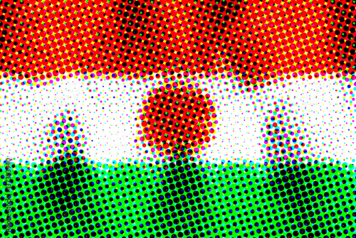 Halftone pattern flag 