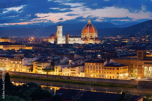 Florence Cathedral skyline night © rabbit75_fot