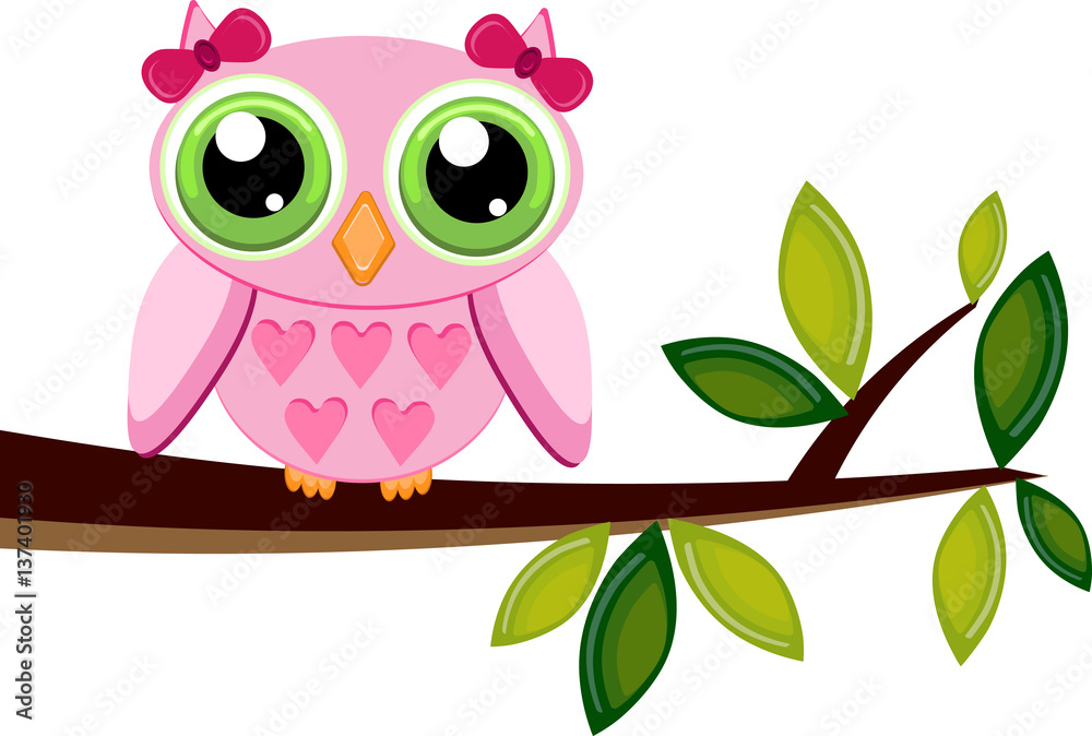 Owl on a branch Owl on a branch