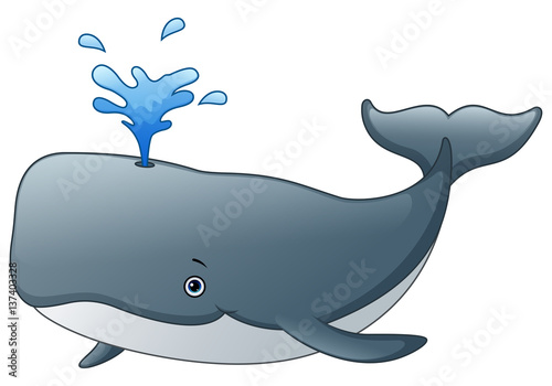 Cute whale cartoon