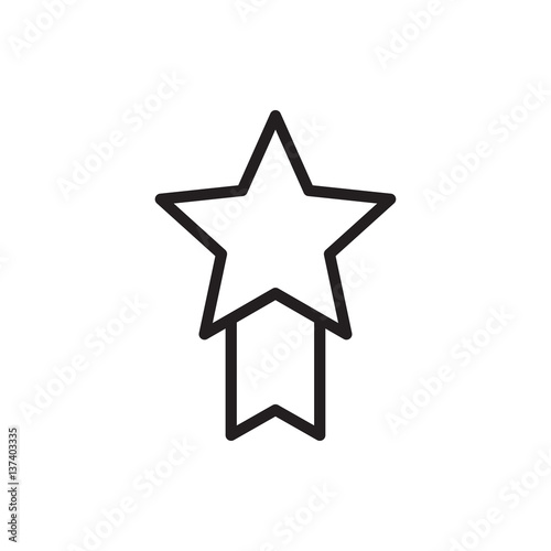 medal with star icon.