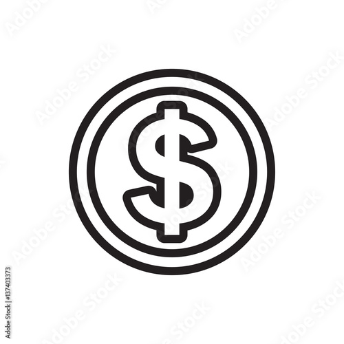 dollar coin icon.