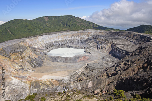Volcanoe Crater on a Sunny Day