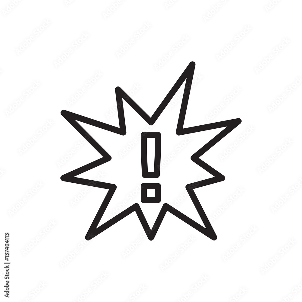 exclamation icon illustration exclamation icon illustration