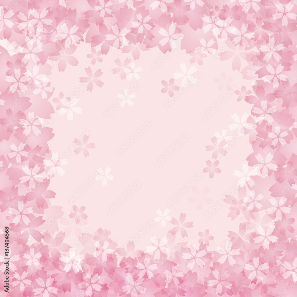 満開の桜 背景イラスト Stock Vector Adobe Stock