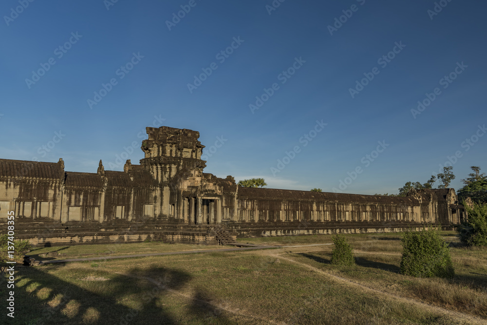 Angkor Wat temple before sunrise