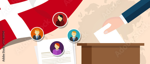 Denmark democracy political process selecting president or parliament member with election and referendum freedom to vote
