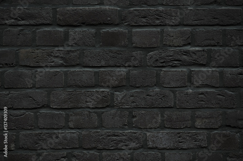black brick wall texture