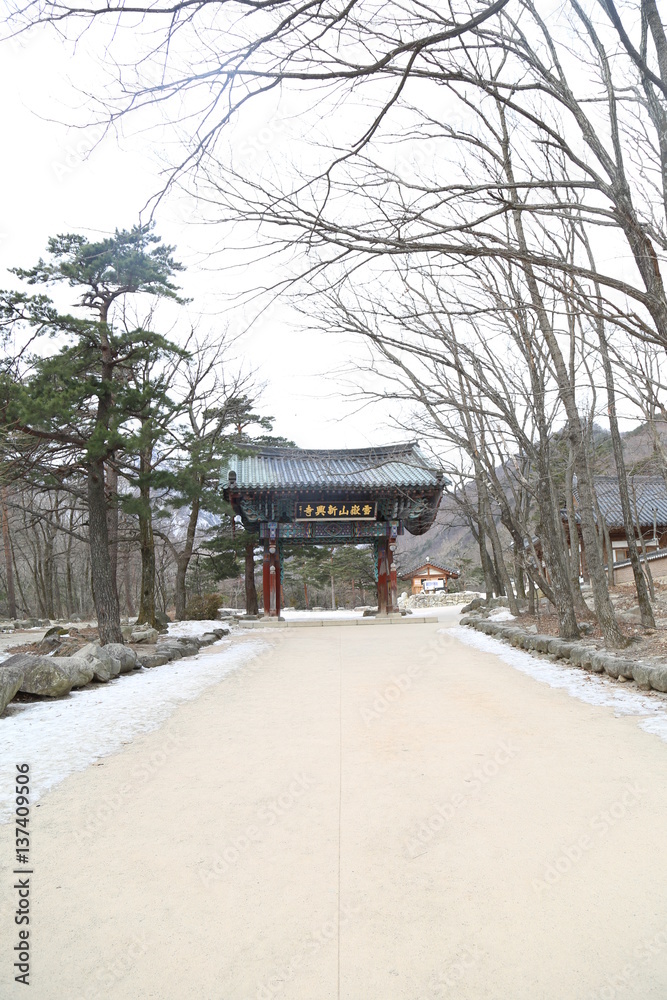 SEOUL , KOREA - FEBRUARY 09, 2017 : seoraksan national park place SEOUL , KOREA - FEBRUARY 09, 2017 : seoraksan national park place