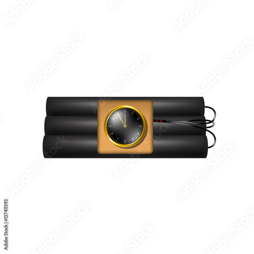 Time bomb connected to clock explodes 