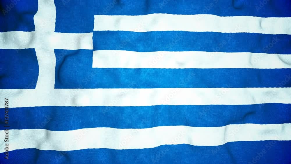 Greek Flag Seamless Video Loop Greek Flag Seamless Video Loop