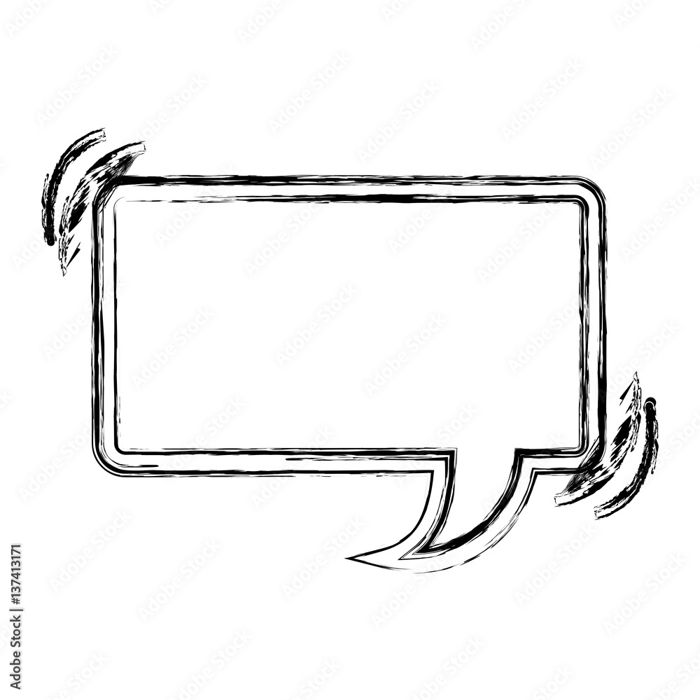 blurred silhouette rectangle shape dialog box vector illustration Stock ...