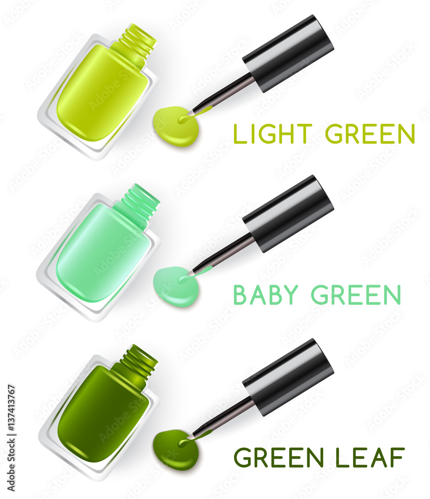 Blots of Nail Polish Isolated On Background : Vector Illustration Blots of Nail Polish Isolated On Background : Vector Illustration