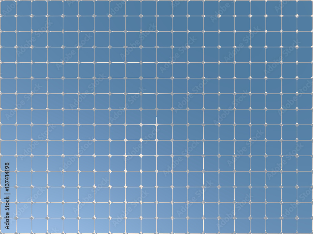 Square pattern 3D rendering