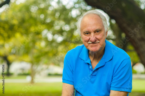 Elderly man outdoor