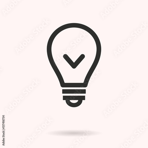 Lamp - vector icon.