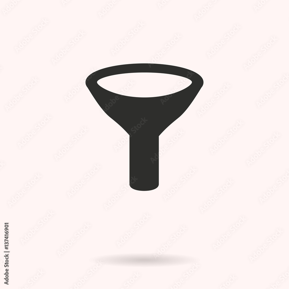 Funnel - vector icon. Funnel - vector icon.