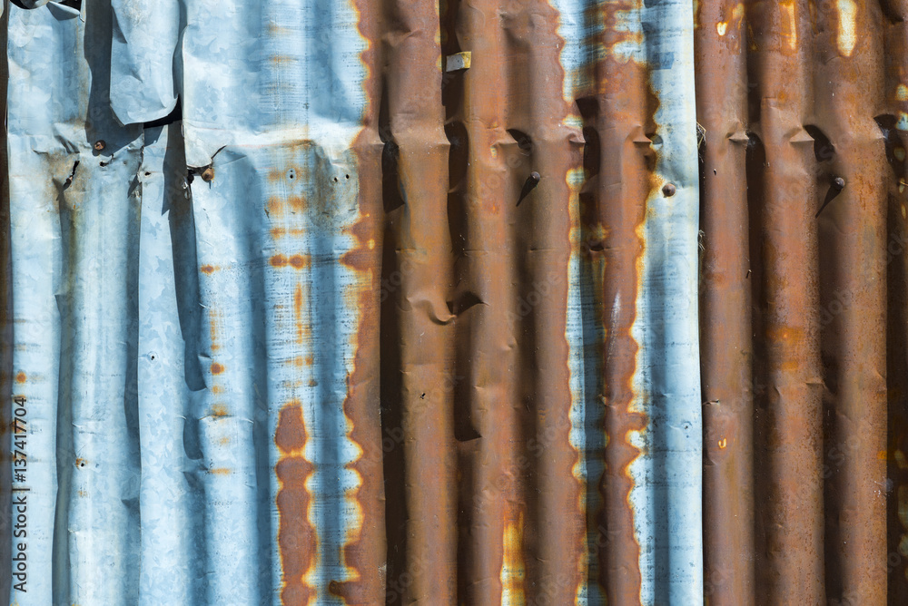 Background texture of the old zinc sheets. Background texture of the old zinc sheets.