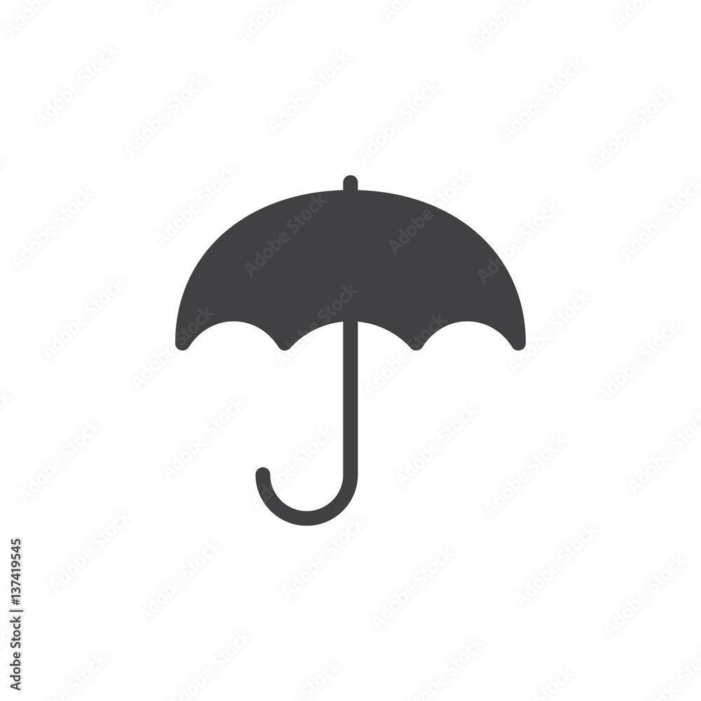 Umbrella icon vector, filled flat sign, solid pictogram isolated on white.  Keep dry symbol, logo illustration Stock-vektor | Adobe Stock