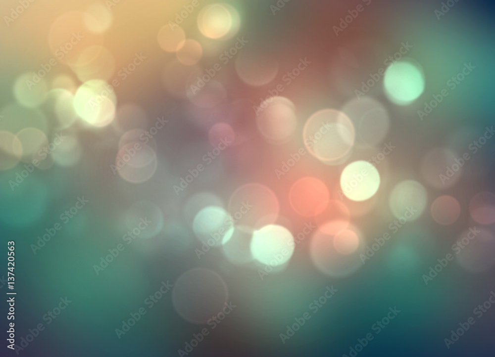 Blured colorful lights on dark green background. Blured colorful lights on dark green background.