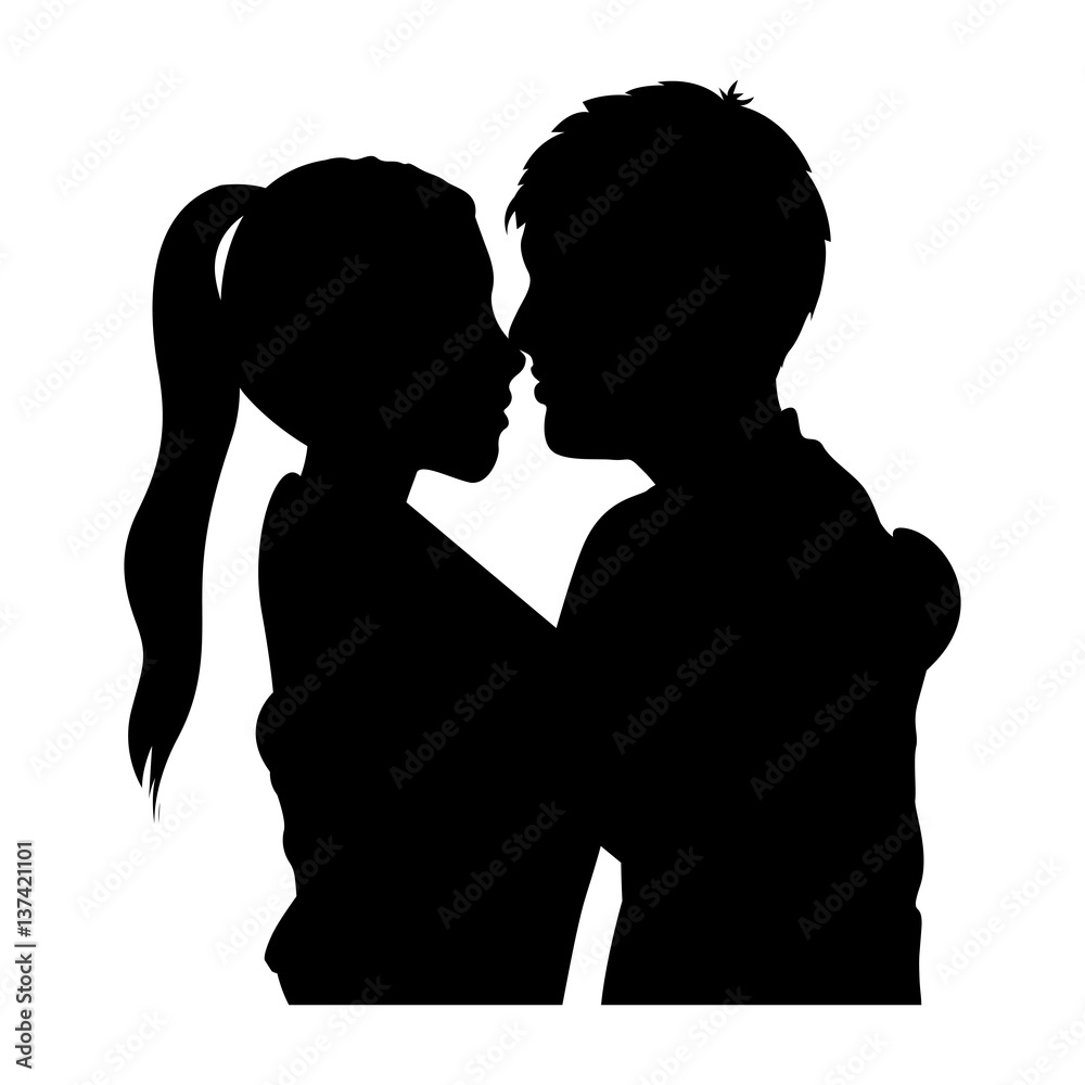 people in love couple icon, vector illustration image