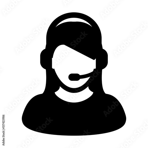 Customer Service Helpline Vector  User Icon illustration