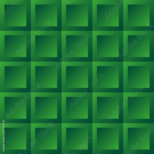 Abstract background green tiles