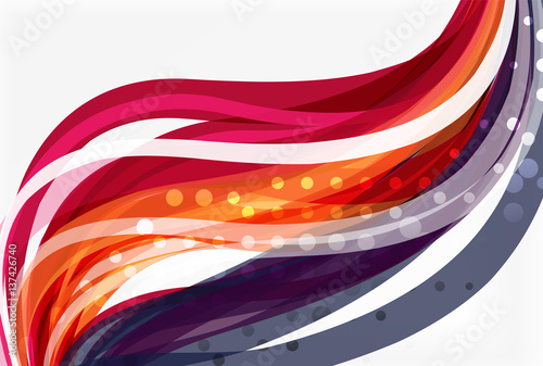 Colorful wave abstract background