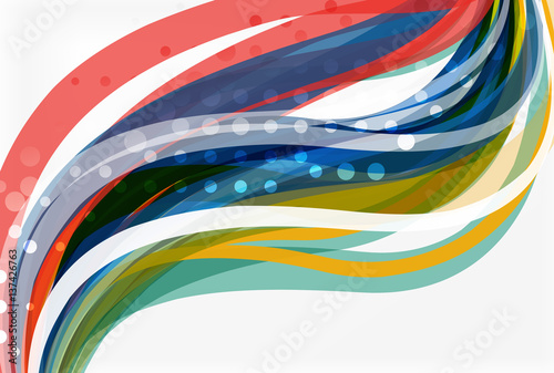 Colorful wave abstract background