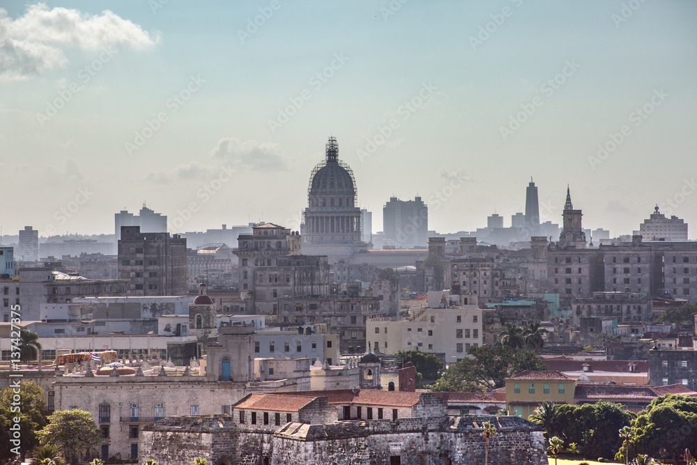 View of the old town. Havana. Cuba