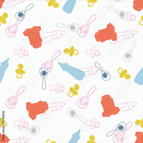 Pattern of supplies for newborns.